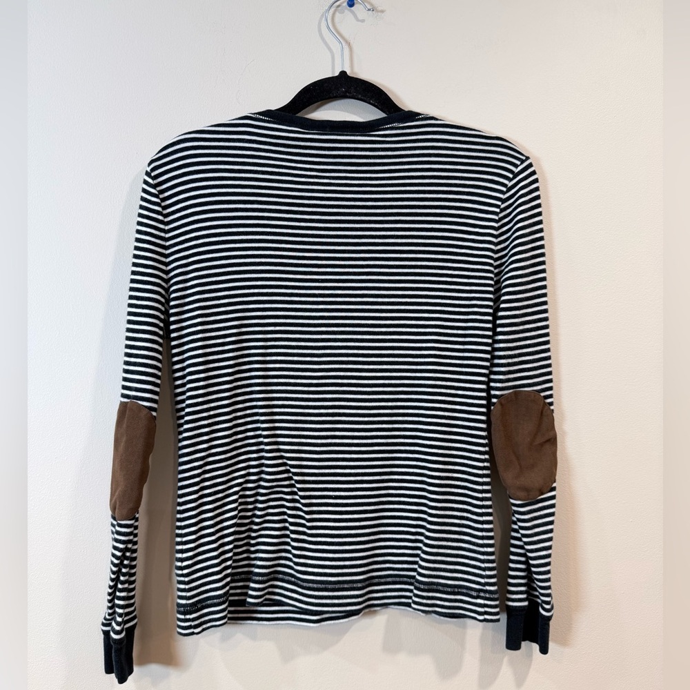 🔥Ralph Lauren Black and White Striped Women's Top Size M EC🔥 - Picture 2 of 7